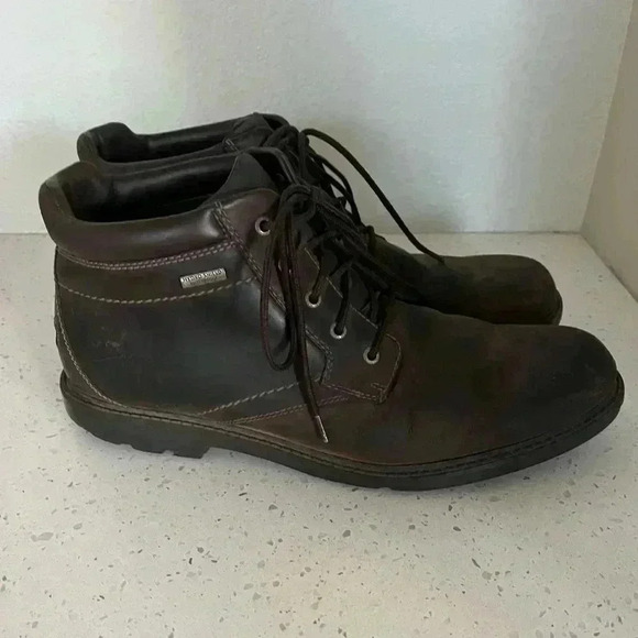 Rockport Men's Storm Surge Plain Toe Brown Boot in Men’s Size 12 - Picture 4 of 16